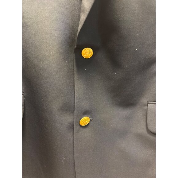 Brooks Brother Brookease Lora Piana Black Blazer With Gold Buttons 43 L - Picture 4 of 15